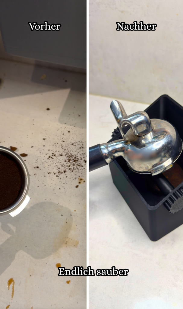 Schluss mit Kaffeesatz auf der Arbeitsfläche – kompakte Knock Box